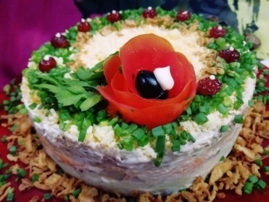 Нежный салат с куриной печенью, который станет звездой вашего стола