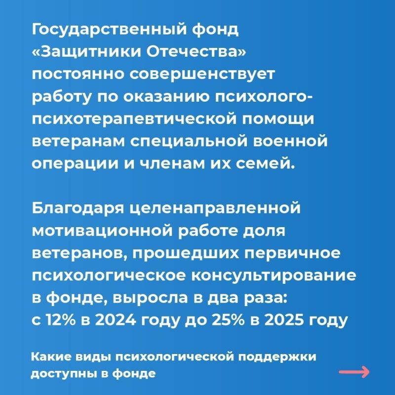 Как организована психологическая помощь ветеранам СВО и членам их семей в фонде «Защитники Отечества» Как организована психологическая помощь ветеранам СВО и членам их семей в фонде «Защитники Отечества»