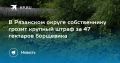 В Рязанском округе собственнику грозит крупный штраф за 47 гектаров борщевика