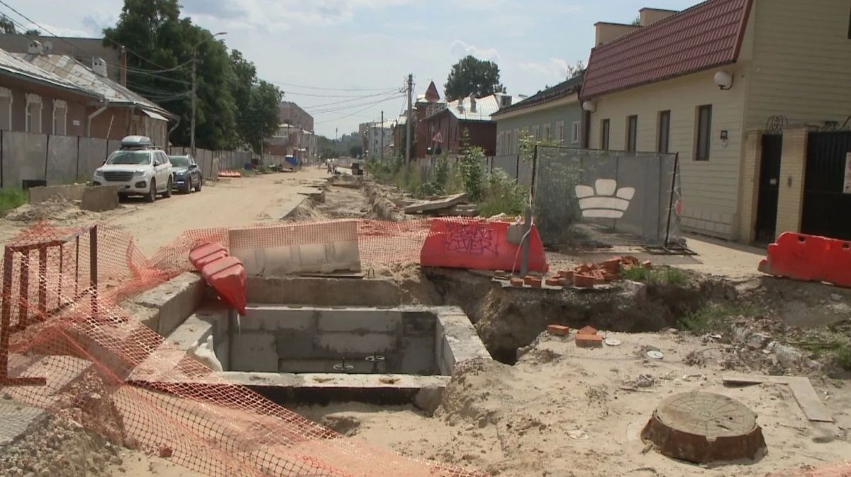 Благоустройство на улице Павлова приостановлено