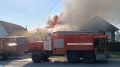 На улице Трудовой в Спас-Клепиках горит дом